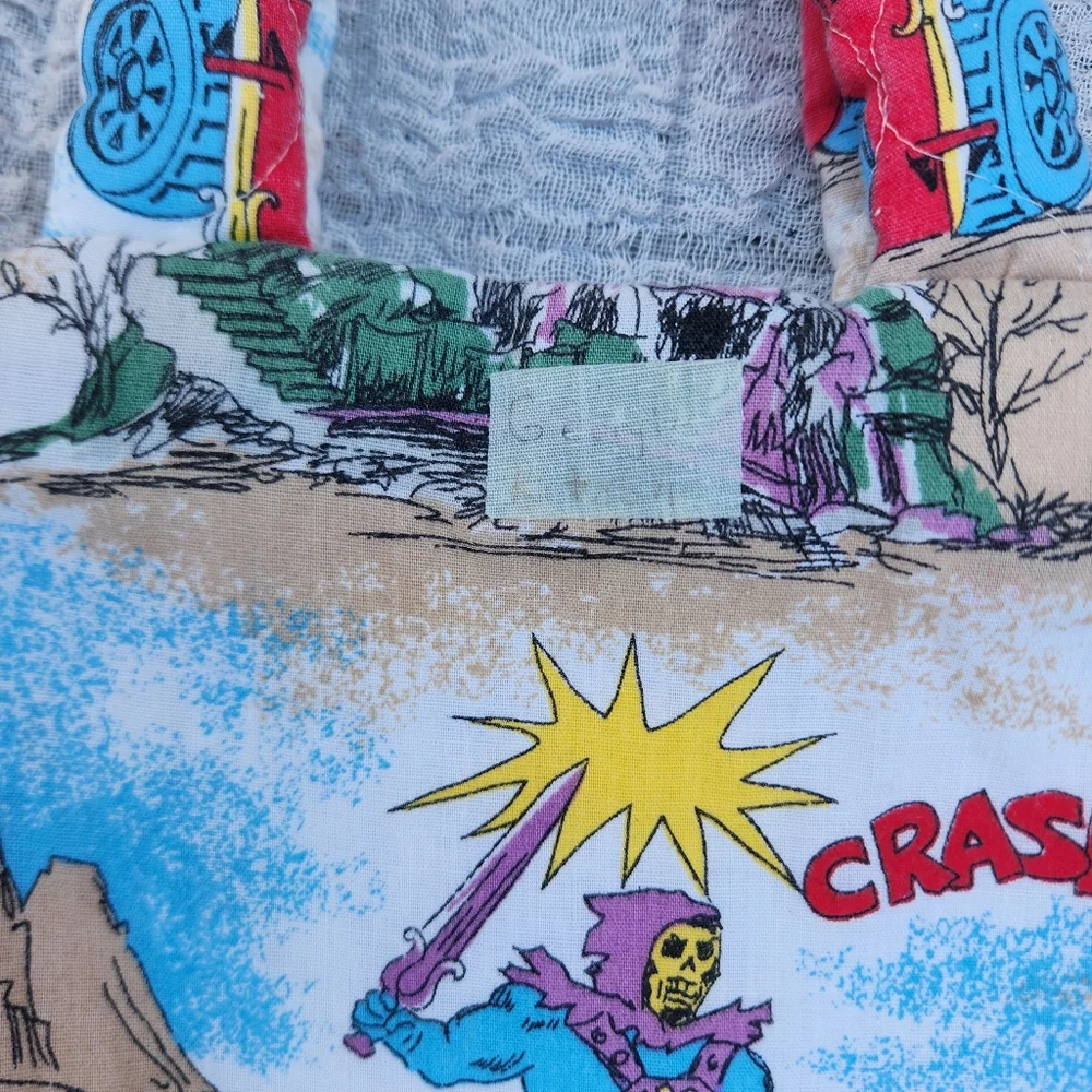 Masters of the Universe He Man Tote Bag Hand Made Quilted